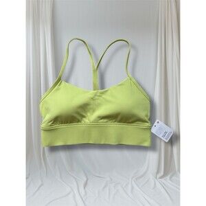 Lululemon Flow Y Nulu Longline Bra, A-C Cup Color WSBI (Wasabi) Green Size 8 New